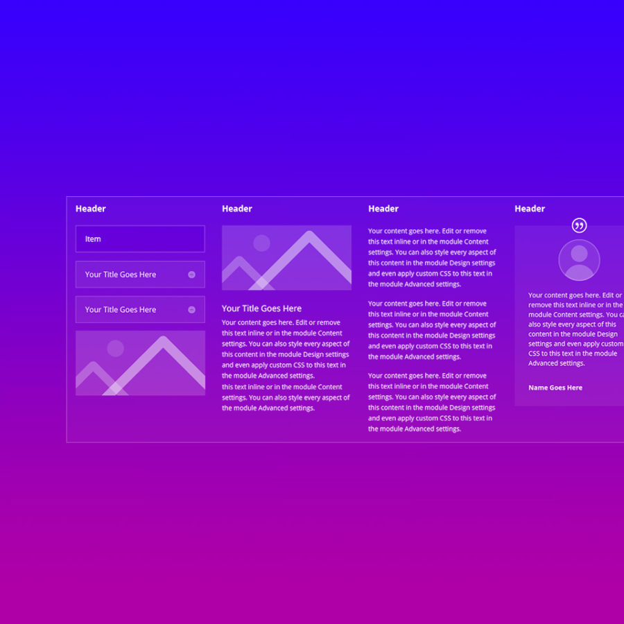 DIVI Mega Menu Screenshot 4